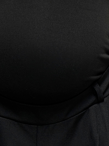 Only Maternity Широкий Брюки со складками 'OLMPLEAT VERO' в Черный