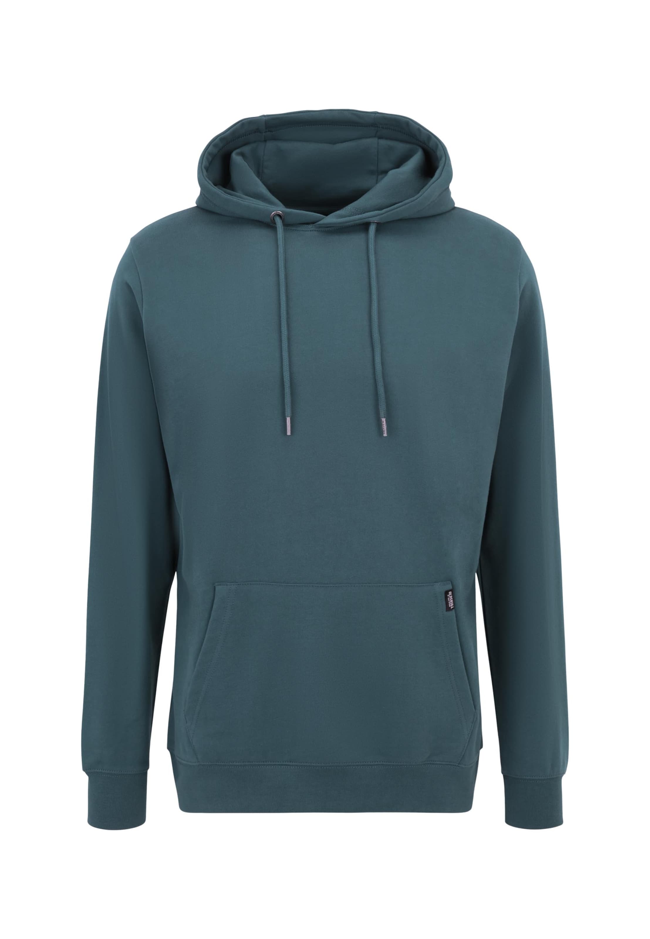 Oldskull Sweatshirt 'Plain Basic' in Groen: voorkant