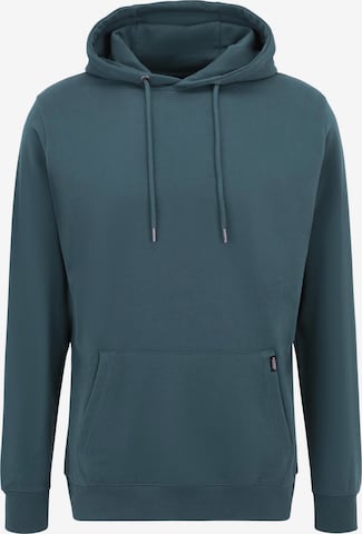 Oldskull Kapuzensweatshirt 'Plain Basic' in Grün: Vorderseite