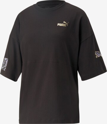 PUMA Oversized tričko – černá: přední strana