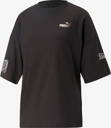 PUMA - Camisa oversized em preto: frente