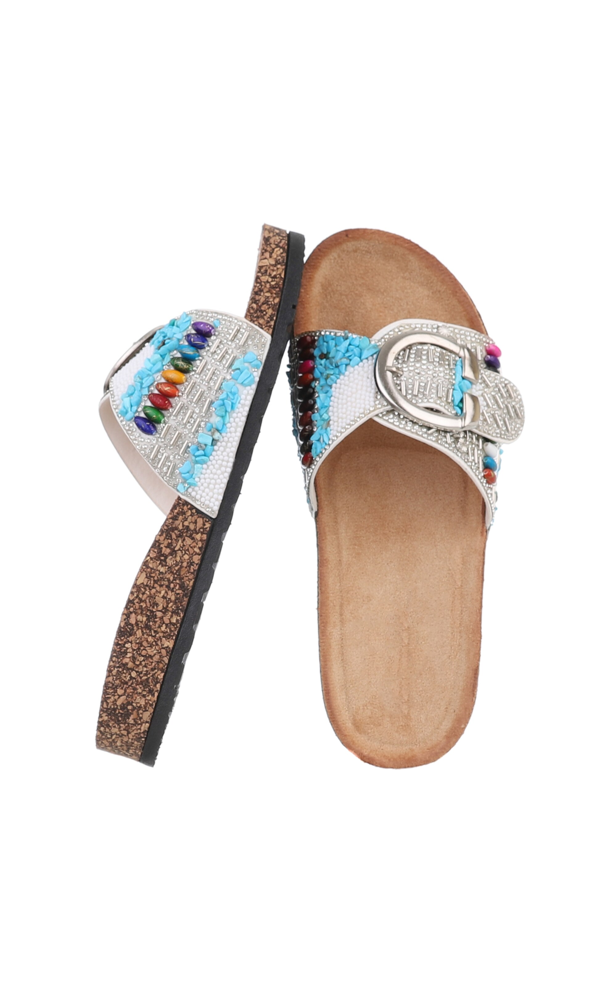 Ital-Design Pantolette in Weiß