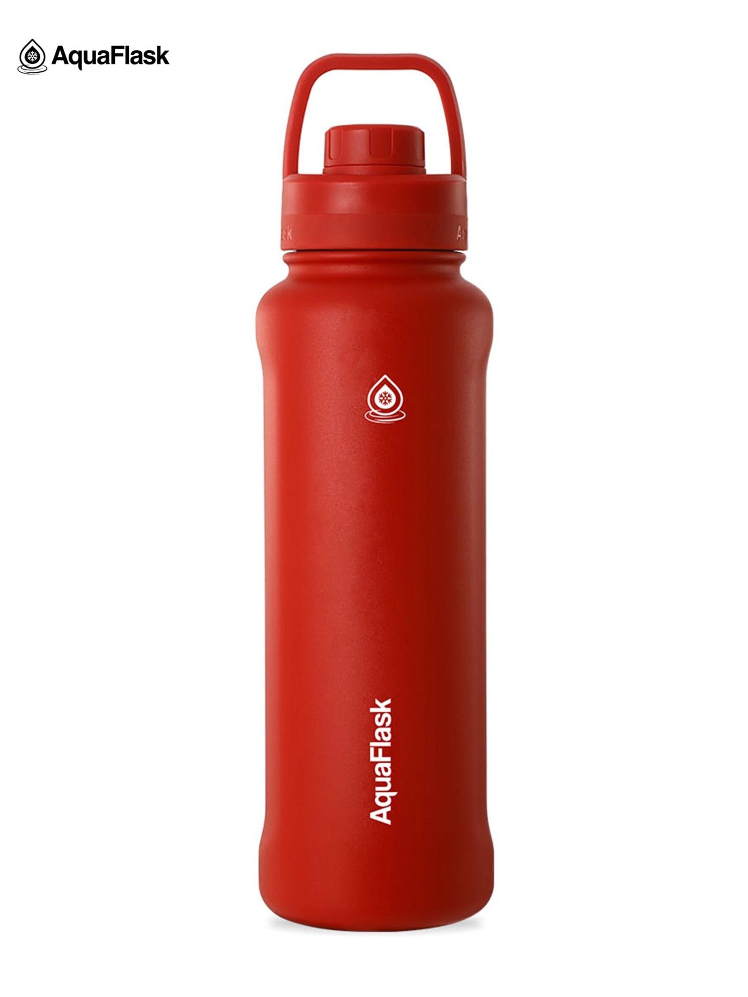AquaFlask Láhev na vodu 'AquaFlask Termoláhev REGULAR+ 1,18l' – červená: přední strana