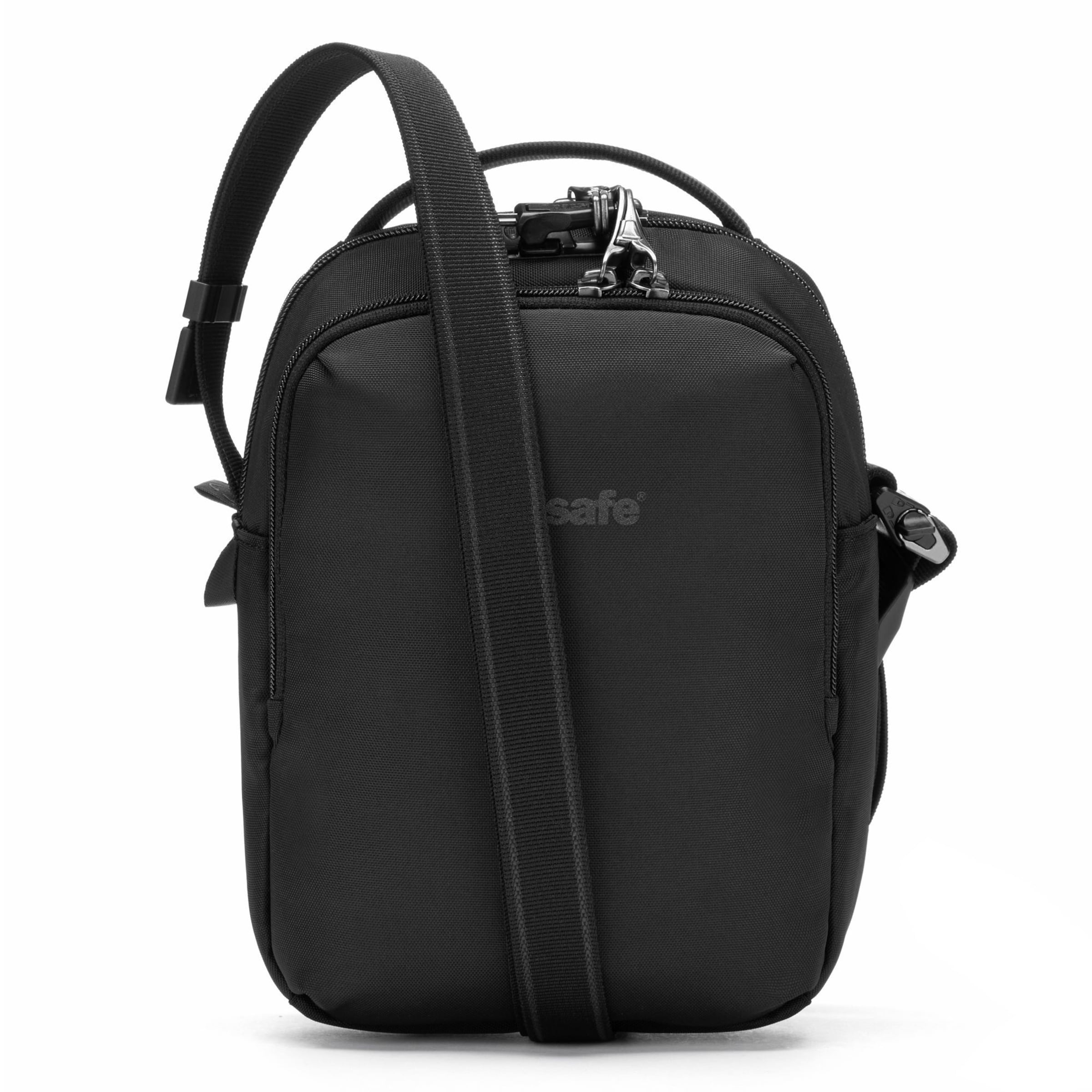 Pacsafe Crossbody Bag in Black: front