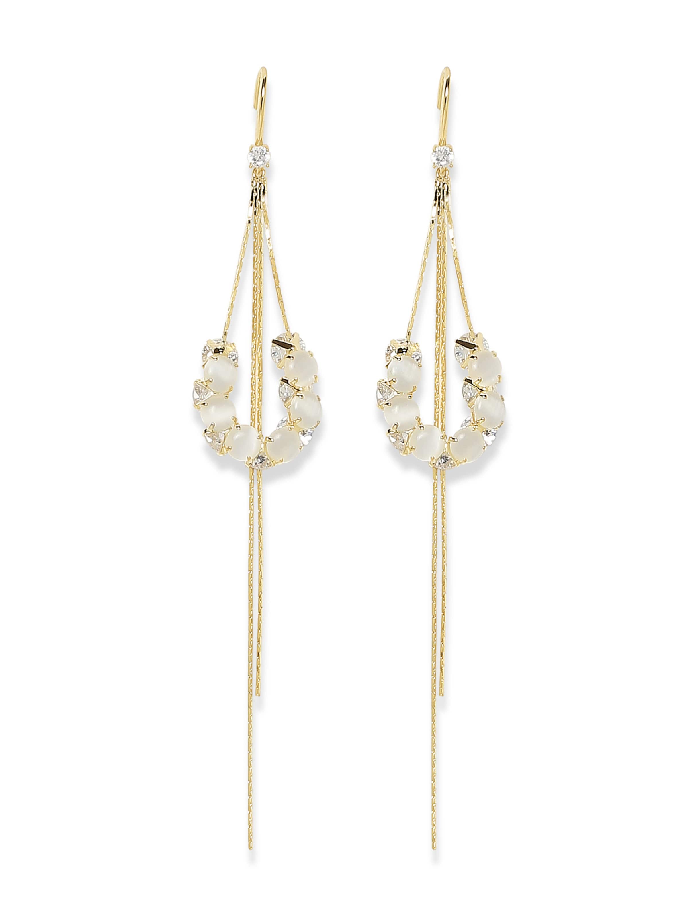 MISH Earrings 'China-rose' in Gold: front