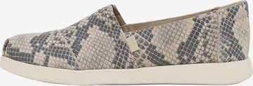 TOMS Classic Flats in Grey: front