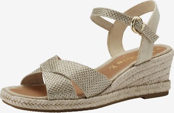 TAMARIS Sandaal in Beige: voorkant