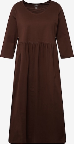 Robe Ulla Popken en marron : devant