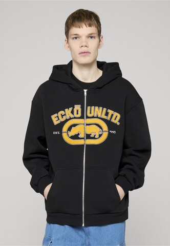 Ecko Unlimited - Casaco em moletão 'Vintage' em preto: frente