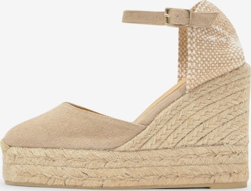Castañer Espadrillo 'CHIARITA' värissä beige: etupuoli