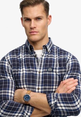 Superdry & Co Comfort fit Overhemd in Blauw
