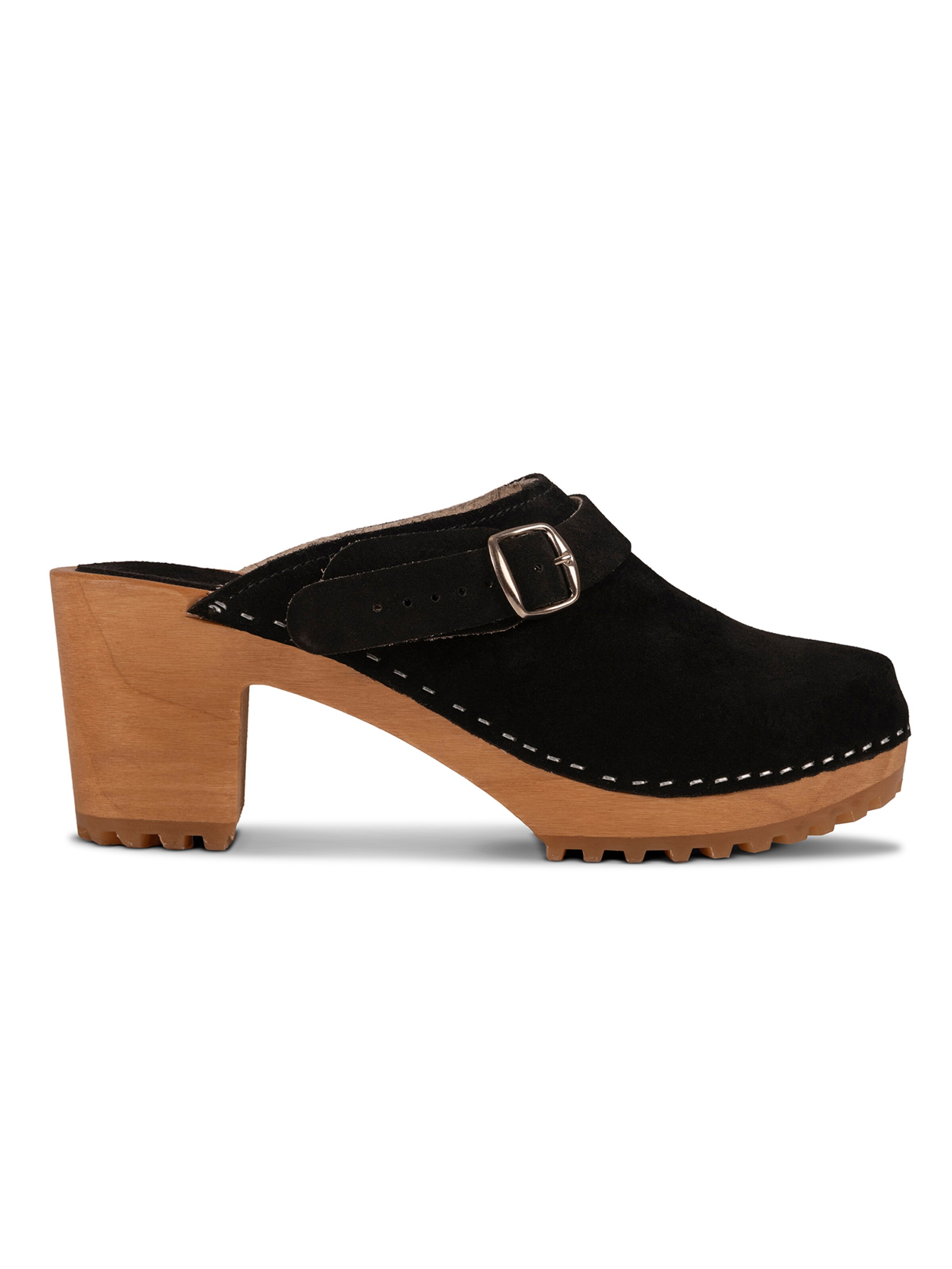 Vivisence Clogs 'B0003'‌‌‌‌‌‌‌‌ in Schwarz: Vorderseite