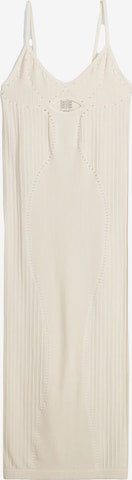 Bershka Knitted dress in Beige: front