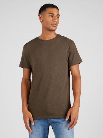 ABOUT YOU Shirt 'Titus ' in Brown: front