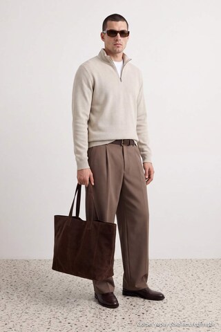 Sweat-shirt Trendyol en beige : devant