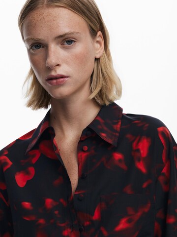 Desigual - Vestido camisero en rojo