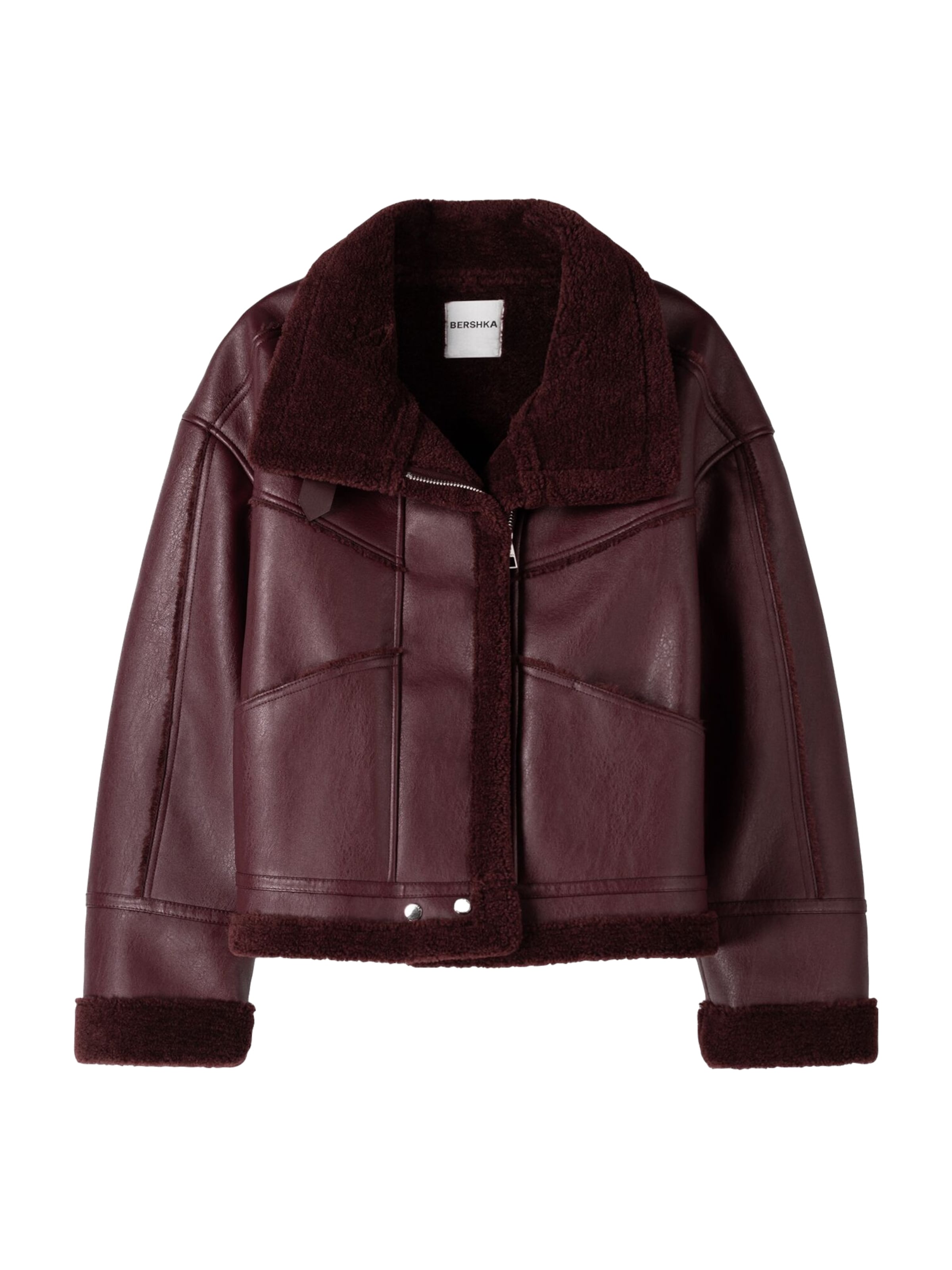 Bershka Overgangsjakke i rød: forside