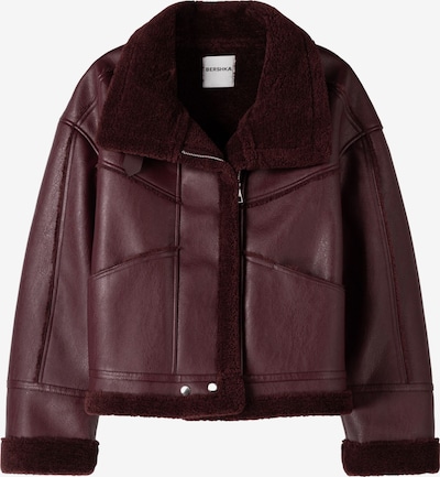 Bershka Prechodná bunda - vínovo červená, Produkt
