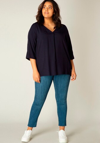 BASE LEVEL CURVY Blouse in Blue