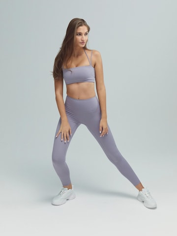 DRILLS Apparel Skinny Leggings 'ACTIVE Scrunch Leggings' in Purple
