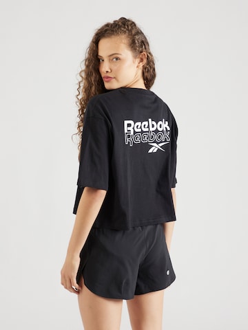 Reebok - Camisa funcionais 'RIE' em preto: frente