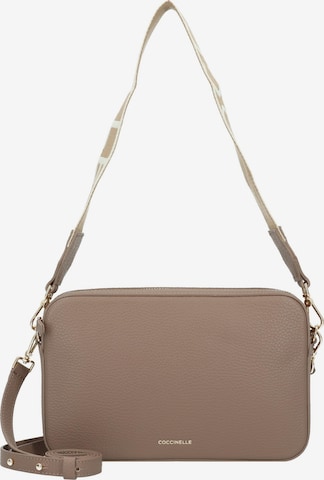 Sac bandoulière 'Tebe' Coccinelle en beige : devant