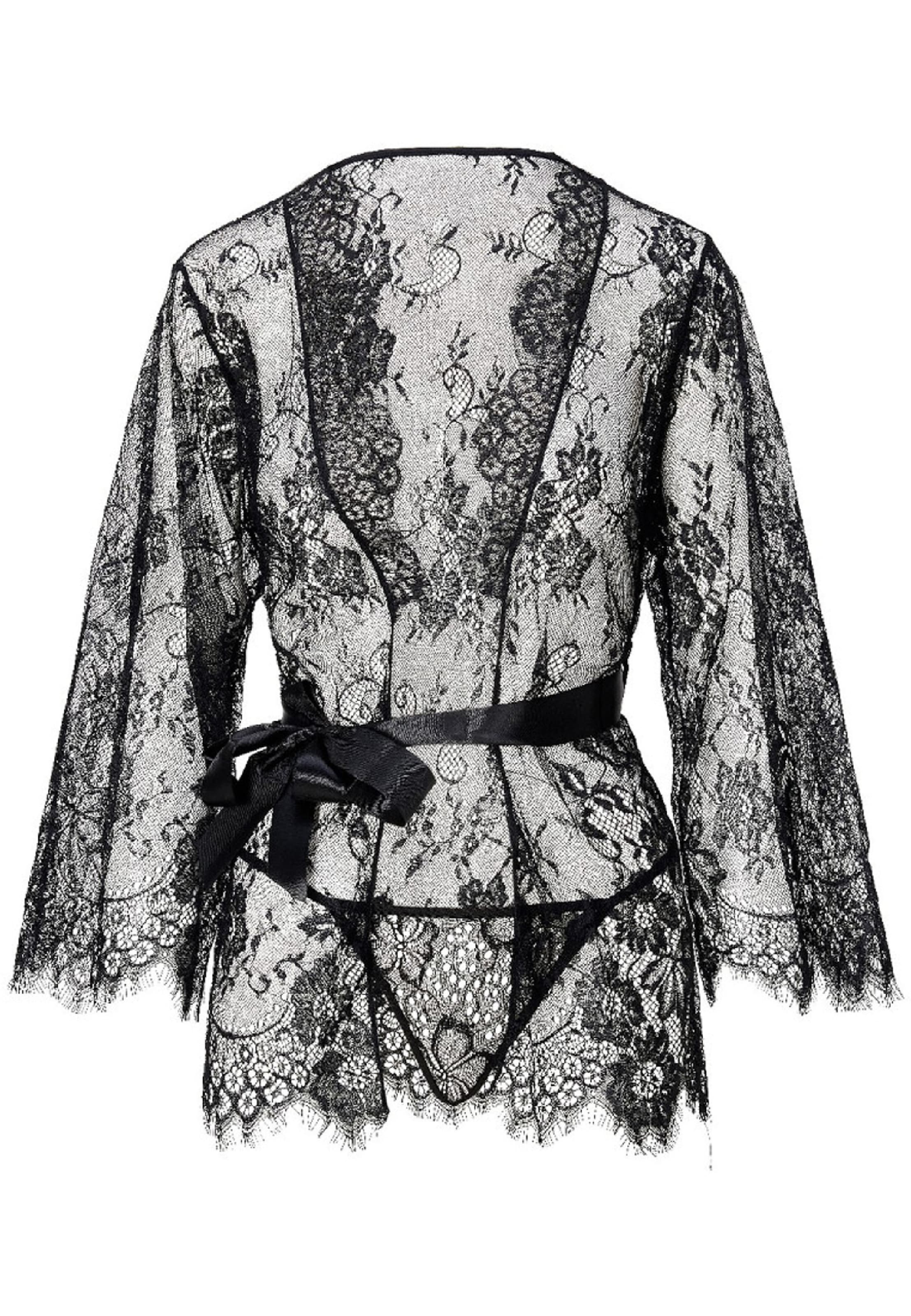 LingaDore Negligé in Zwart: voorkant