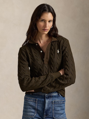 Pull-over Polo Ralph Lauren en marron : devant