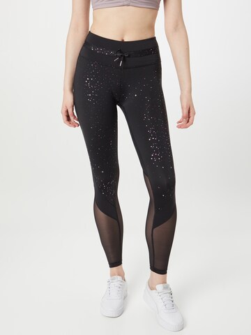 Skinny Pantaloni sportivi 'Stardust' di PUMA in nero: frontale