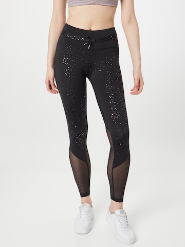 PUMA Skinny Workout Pants 'Stardust' in Black: front