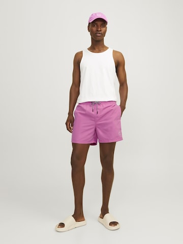 JACK & JONES Badeshorts 'JPSTFiji' in Pink