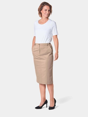 Goldner Rok in Beige