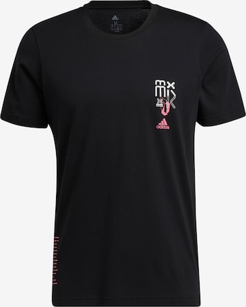 T-Shirt fonctionnel ADIDAS SPORTSWEAR en noir : devant