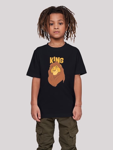 T-Shirt 'Disney The König der Löwen Mufasa King' F4NT4STIC en noir : devant