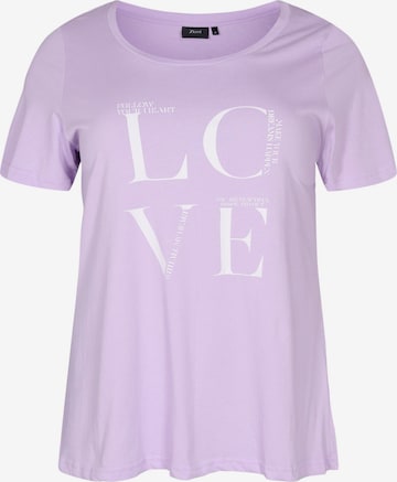 Zizzi - Camiseta 'Vera' en lila: frente