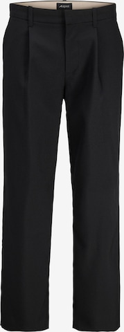 aprel Wide leg Chino in Zwart: voorkant