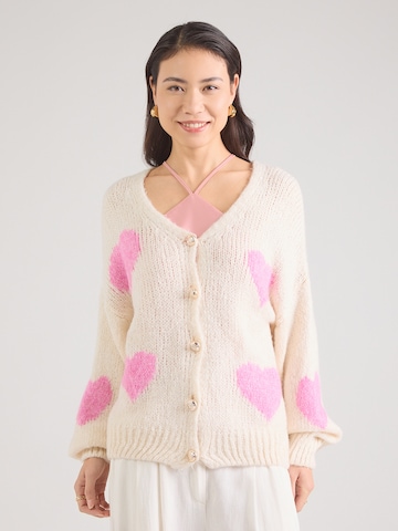 Cardigan 'Ma44rliaa' ZABAIONE en blanc : devant