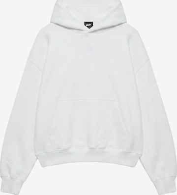 Pull&BearSweater majica 'STWD' - bijela boja: prednji dio