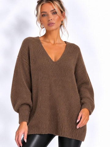 Worldclassca Oversizepullover in Braun: Vorderseite