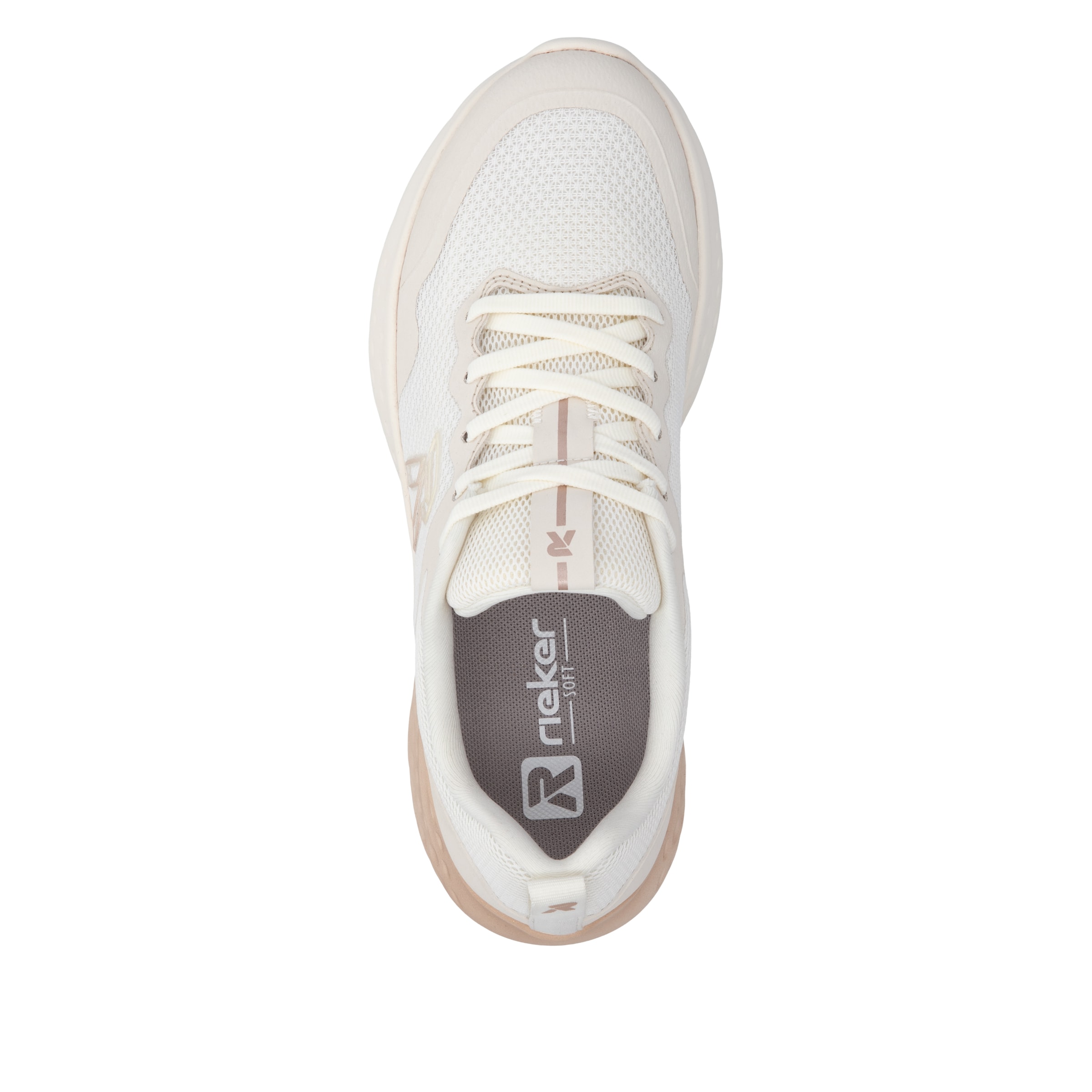 Baskets basses Rieker en blanc