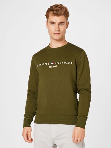 TOMMY HILFIGER Mikina - Zelená: predná strana