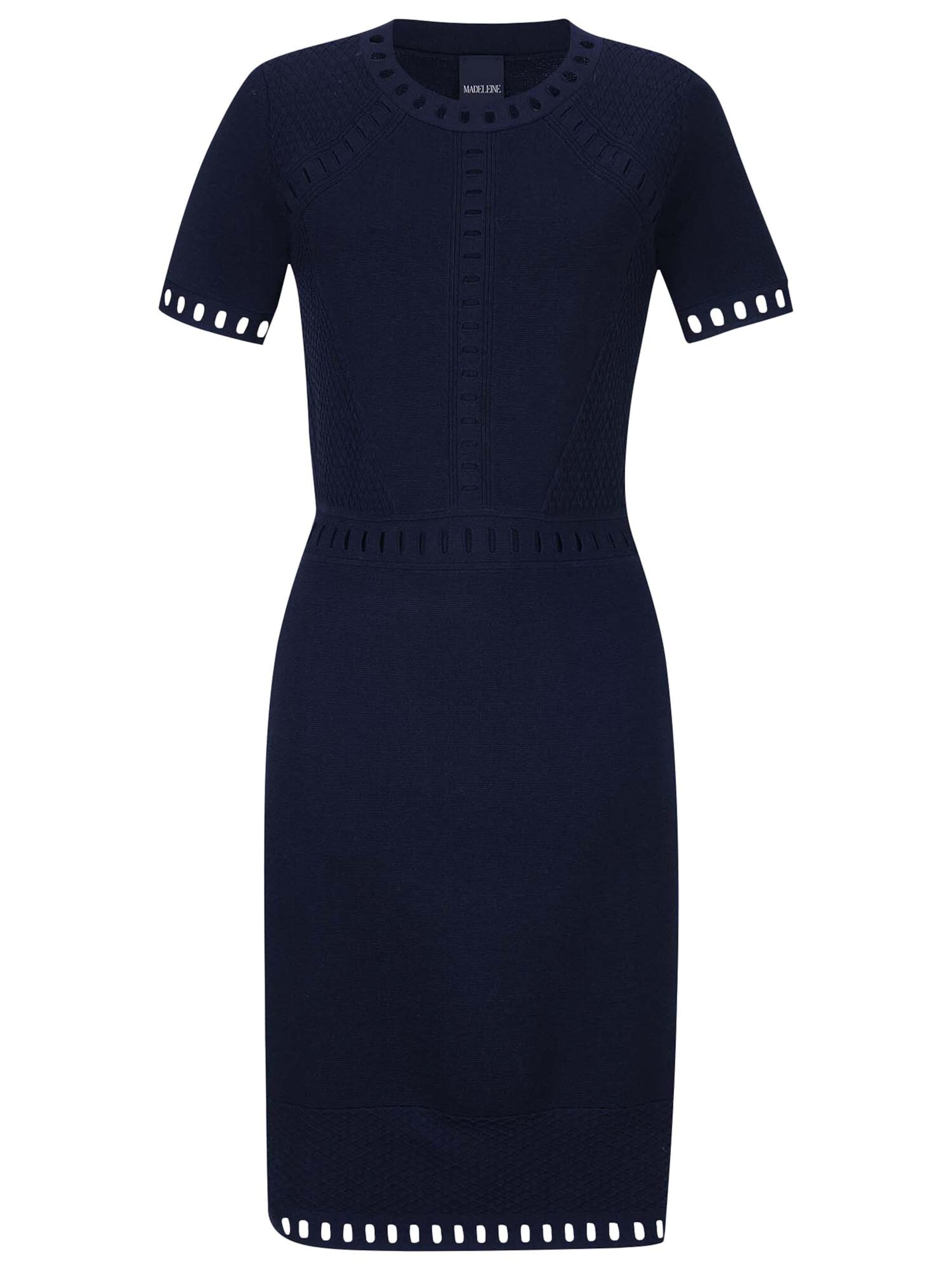 Robe fourreau MADELEINE en bleu : devant