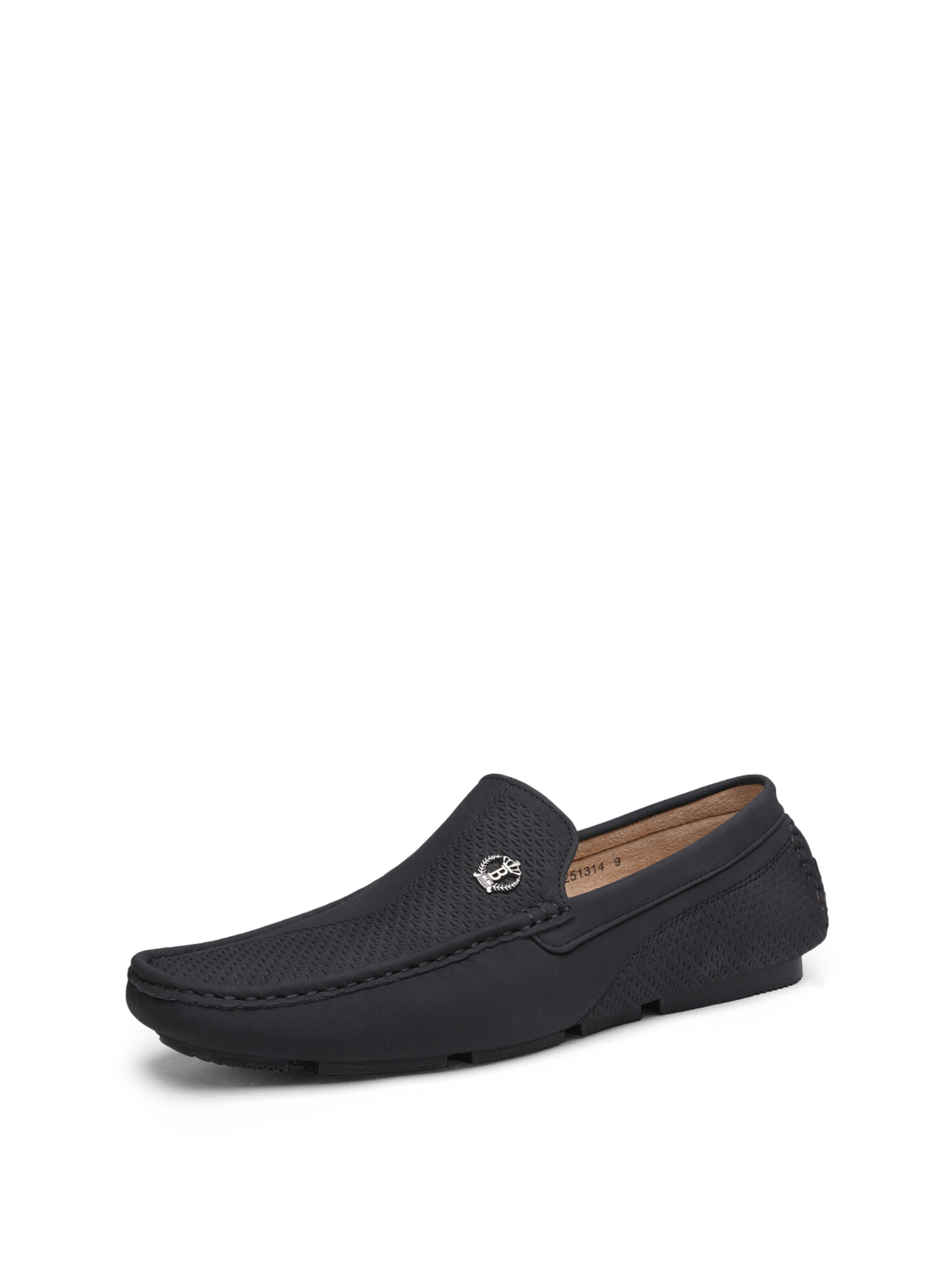 Mocassino 'Bruno Marc Herren Klassische Mokassins Flache Slipper Slip on Penny Loafer Weich Comfort Schuhs' di Bruno Marc in nero: frontale