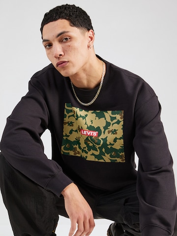 LEVI'S ® Sweatshirt 'Relaxd Graphic Crew' i svart
