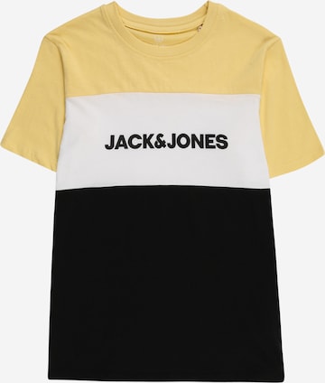 Jack & Jones Junior Tričko – žlutá: přední strana
