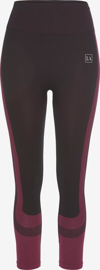 LASCANA ACTIVE Pantalon de sport en baie / violet foncé / blanc, Vue avec produit