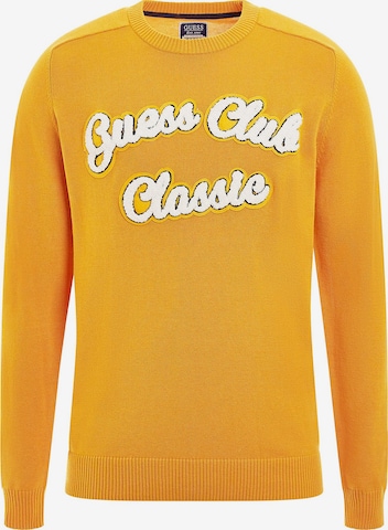 GUESS Sweater in Yellow: front