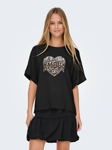 ONLY Särk 'ONLLUCY', värv must: eest vaates