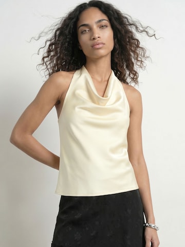 Haut 'HDLEAH' HYPEDROP en beige : devant