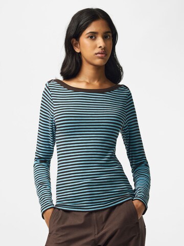 PIECES Shirt 'PCSof' in Blau: Vorderseite